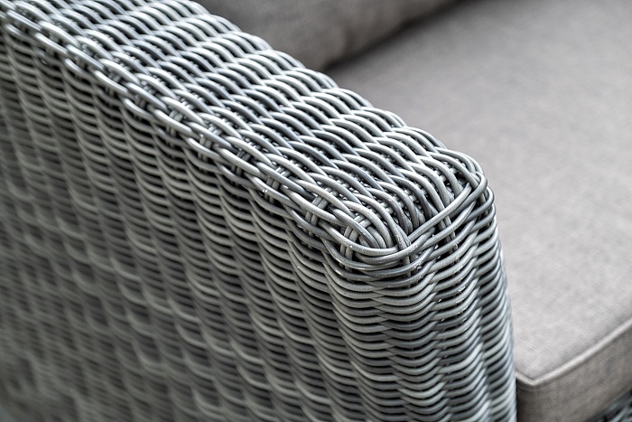 Капучино сингл лаунж-зона из искусственного ротанга, цвет графит - фото 22