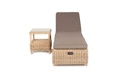 "Рим" комплект шезлонг со столиком, цвет соломенный "Рим" комплект шезлонг со столиком, цвет соломенный