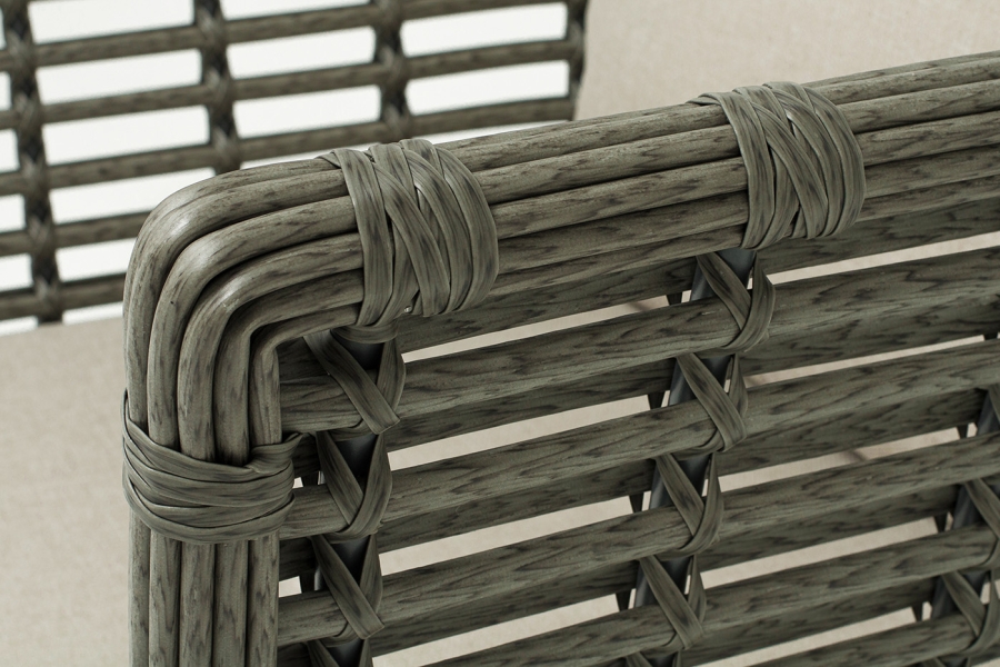 Валенсия кресло из искусственного ротанга, цвет серый - фото 5