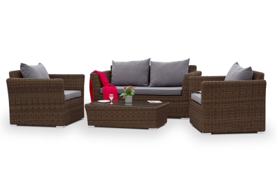 "Капучино" диван из искусственного ротанга двухместный, цвет коричневый "Капучино" диван из искусственного ротанга двухместный, цвет коричневый