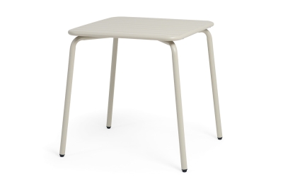 "Гелиос" стальной квадратный стол 70х70см, цвет бежевый