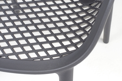 "Беллини" стул пластиковый, цвет темно-серый "Беллини" стул пластиковый, цвет темно-серый