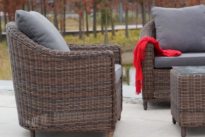 "Кон Панна" лаунж-зона из искусственного ротанга, цвет коричневый "Кон Панна" лаунж-зона из искусственного ротанга, цвет коричневый