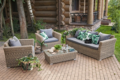 "Капучино" кресло из искусственного ротанга, цвет соломенный "Капучино" кресло из искусственного ротанга, цвет соломенный