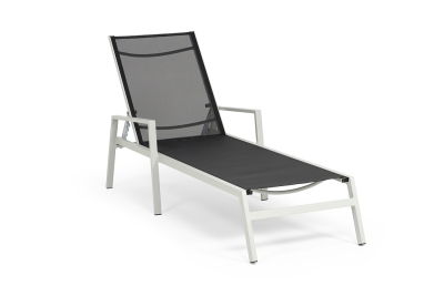 "Парма" шезлонг, каркас алюминий светло-серый (RAL7035) муар, ткань текстилен темно-серая "Парма" шезлонг, каркас алюминий светло-серый (RAL7035) муар, ткань текстилен темно-серая