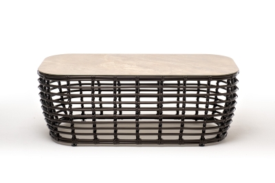 "Ницца" журнальный столик из искусственного ротанга, цвет бронзовый "Ницца" журнальный столик из искусственного ротанга, цвет бронзовый