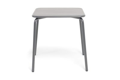 "Гелиос" стальной квадратный стол 70х70см, цвет темно-серый