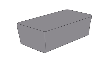 Защитный чехол на журнальный столик Капучино, 110×66×34 см, цвет серый
