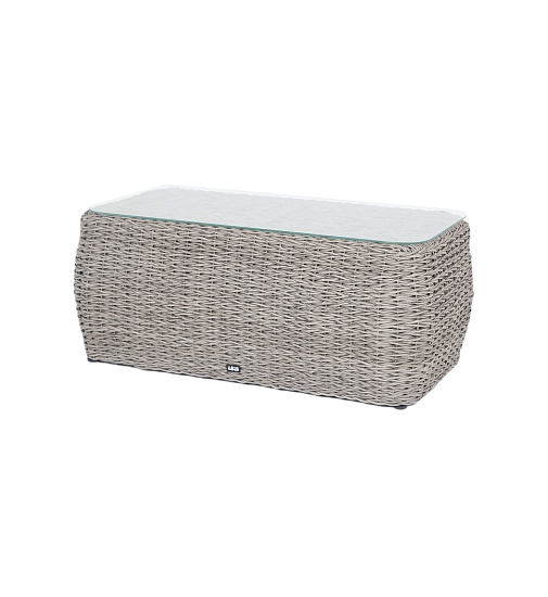 Кальяри журнальный столик из искусственного ротанга (гиацинт), цвет серый - фото 1