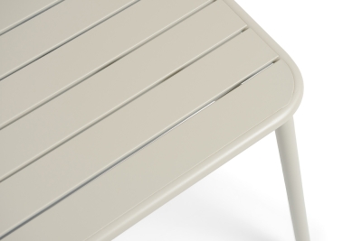 "Гелиос" стальной квадратный стол 70х70см, цвет бежевый