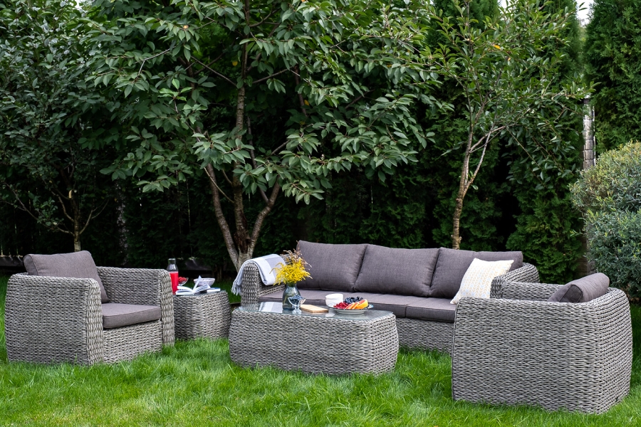 Кальяри кресло из искусственного ротанга (гиацинт), цвет серый - фото 14