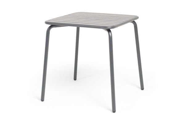 "Гелиос" стальной квадратный стол 70х70см, цвет темно-серый