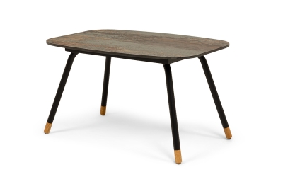 "Верона" журнальный столик из HPL 70х50, H40, каркас черный муар, цвет столешницы "винтаж"