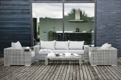 "Тито" лаунж-зона из искусственного ротанга, цвет серый "Тито" лаунж-зона из искусственного ротанга, цвет серый