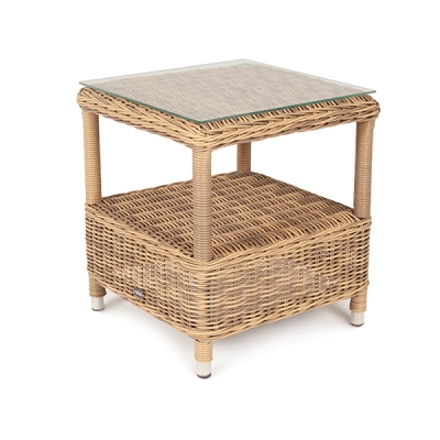 "Форио" столик кофейный из искусственного ротанга, цвет соломенный "Форио" столик кофейный из искусственного ротанга, цвет соломенный