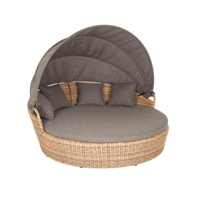 "Стильяно" плетеная кровать круглая, цвет соломенный "Стильяно" плетеная кровать круглая, цвет соломенный