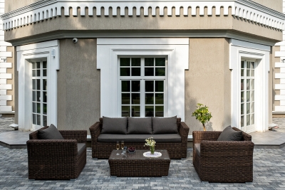 "Капучино" лаунж-зона из искусственного ротанга, цвет коричневый "Капучино" лаунж-зона из искусственного ротанга, цвет коричневый