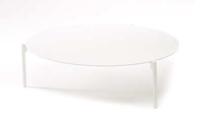 "Тоскана" журнальный столик круглый Ø103, H28,5, цвет белый