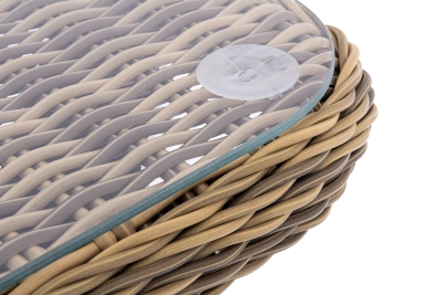 "Прованс" столик журнальный из ротанга, цвет соломенный "Прованс" столик журнальный из ротанга, цвет соломенный