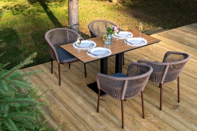 "Каффе Дабл" обеденная группа на 4 персоны, цвет "дуб" "Каффе Дабл" обеденная группа на 4 персоны, цвет "дуб"