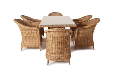 "Эспрессо" обеденная группа плетеная, цвет соломенный "Эспрессо" обеденная группа плетеная, цвет соломенный