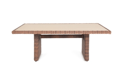 "Бергамо" плетеный обеденный стол, цвет коричневый