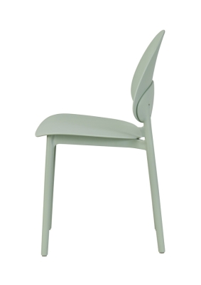 "Апероль" стул пластиковый, цвет серо-зеленый "Апероль" стул пластиковый, цвет серо-зеленый