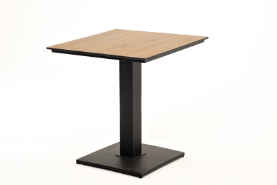 "Каффе" стол из HPL квадратный 70х70см, цвет "дуб"