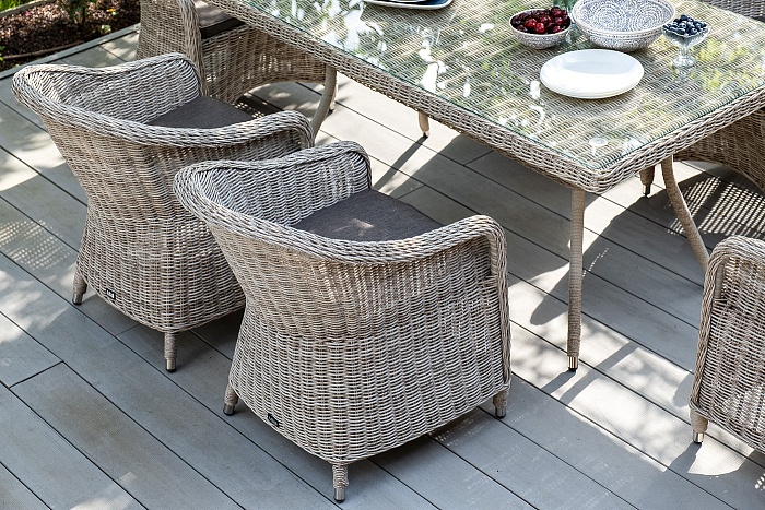 Равенна плетеное кресло из искусственного ротанга, цвет бежевый - фото 13