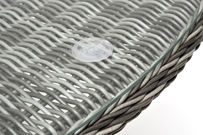 "Эспрессо" плетеный круглый стол, диаметр 150 см, цвет графит "Эспрессо" плетеный круглый стол, диаметр 150 см, цвет графит