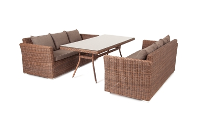"Мокко Дабл" обеденная группа из искусственного ротанга, цвет коричневый "Мокко Дабл" обеденная группа из искусственного ротанга, цвет коричневый