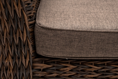 "Капучино" кресло из искусственного ротанга (гиацинт), цвет коричневый