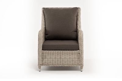 "Гляссе" кресло плетеное из искусственного ротанга, цвет бежевый