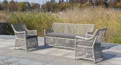 "Латте" диван двухместный из искусственного ротанга, цвет бежевый "Латте" диван двухместный из искусственного ротанга, цвет бежевый