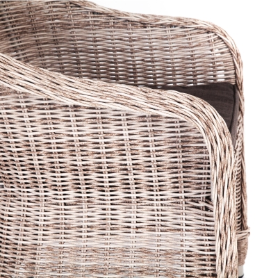 "Равенна" плетеное кресло из искусственного ротанга, цвет бежевый