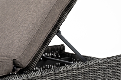 "Рим" комплект шезлонг со столиком, цвет графит "Рим" комплект шезлонг со столиком, цвет графит