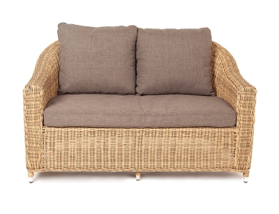 "Кон Панна" диван из искусственного ротанга двухместный, цвет соломенный "Кон Панна" диван из искусственного ротанга двухместный, цвет соломенный