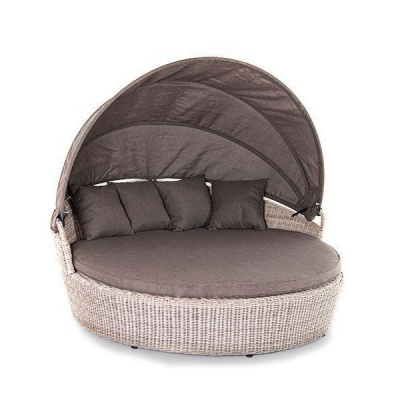 "Стильяно" плетеная кровать круглая, цвет бежевый "Стильяно" плетеная кровать круглая, цвет бежевый