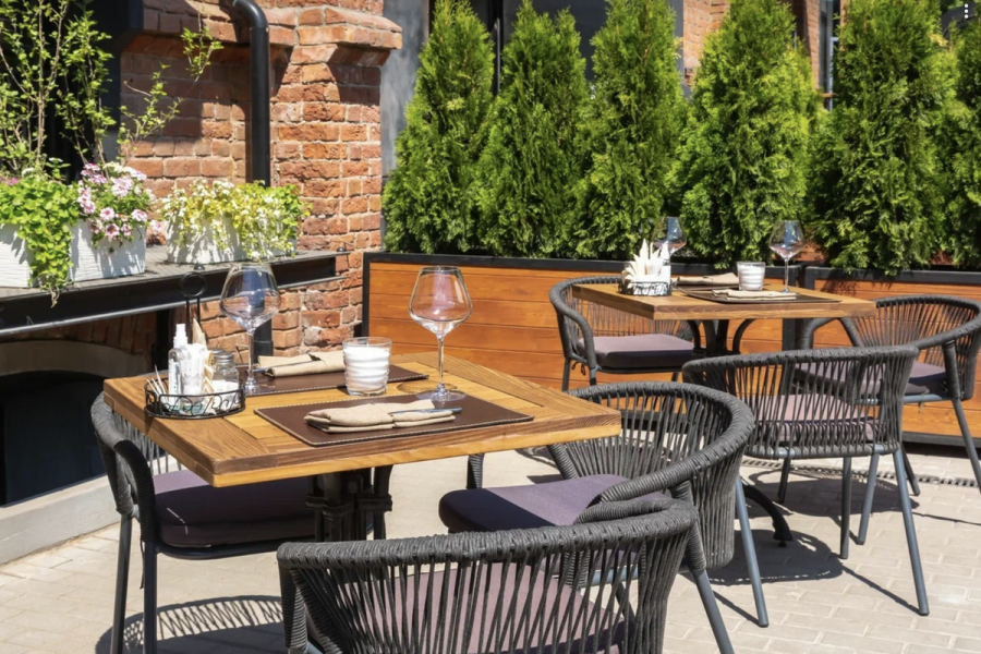 Женева стул плетеный из роупа, каркас алюминий темно-серый (RAL7024) шагрень, роуп темно-серый круглый, ткань темно-серая - фото 5