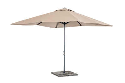 "Джулия" зонт садовый 3х3м на центральной опоре, тент бежевый