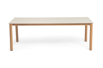 "Кейптаун" стол обеденный из алюминия, столешница из искусственного камня