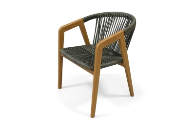 "Будапешт" стул из искусственного ротанга, цвет темно-серый