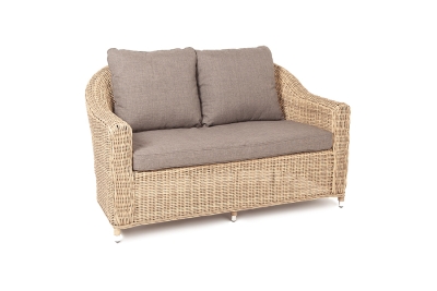 "Кон Панна" диван из искусственного ротанга двухместный, цвет соломенный "Кон Панна" диван из искусственного ротанга двухместный, цвет соломенный