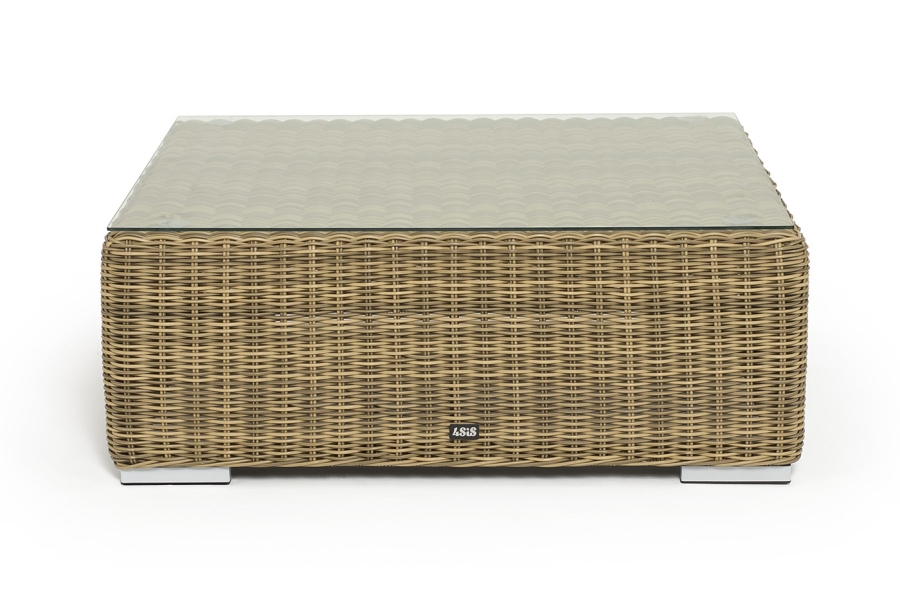 Капри журнальный столик плетеный, цвет соломенный - фото 1