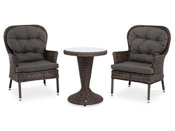 "Алиса" кофейный комплект из искусственного ротанга, цвет коричневый "Алиса" кофейный комплект из искусственного ротанга, цвет коричневый