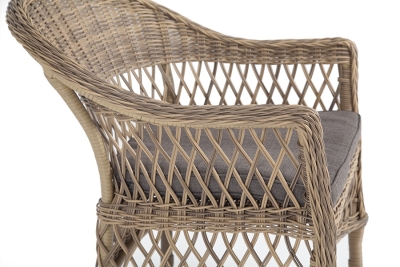 "Сицилия" плетеный стул из искусственного ротанга, цвет соломенный