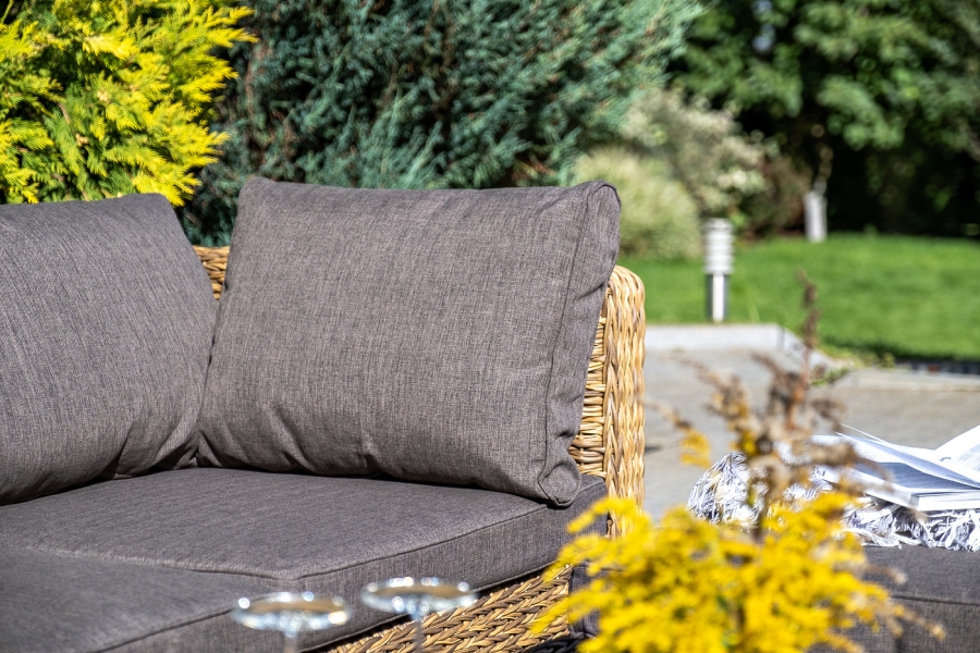 Лунго модуль диванный угловой с подушками, цвет соломенный (гиацинт) - фото 12