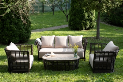 "Валенсия" лаунж-зона из искусственного ротанга, цвет бронзовый