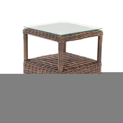 "Форио" столик кофейный из искусственного ротанга, цвет коричневый