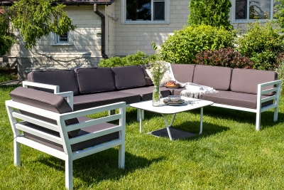 "Глория" модуль диванный угловой, каркас из алюминия "Глория" модуль диванный угловой, каркас из алюминия